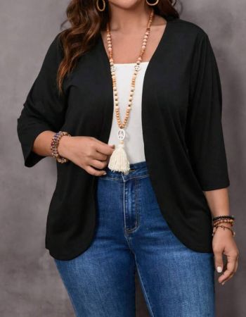 EMERY ROSE معطف لملابس النساء المحافظات للمناسبات الكاجوال يناسب الأحجام الكبيرة، موديلات موسم الخريف