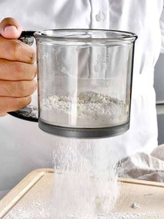 غربال مسحوق محمول بمقياس واحد