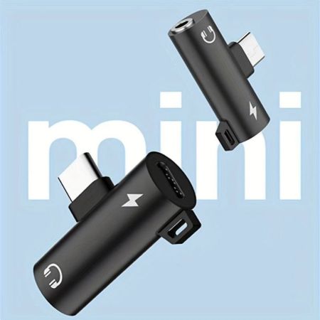 محول الصوت والشحن من النوع C إلى 3.5 مم - DAC مدمج لـ Samsung ، Xiaomi - TJR6VFS