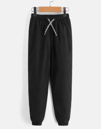 SHEIN EZwear بنطلون رباط خصر بطباعة تيدي