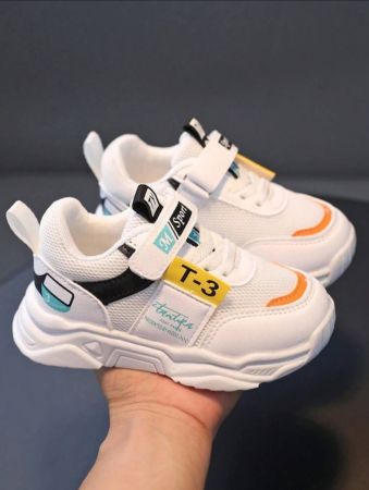 2025 New Kids Casual Shoes, Beige Baby Breathable Soft Sole Non-Slip Athletic Sneakers