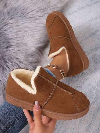 2024 New Women Snow Boots, Plush Lined Thick Warm Flat Low-Top Short Winter Ankle Boots