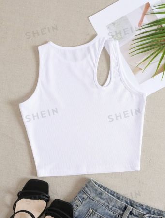 SHEIN EZwear Plus Cut Out Tank Top