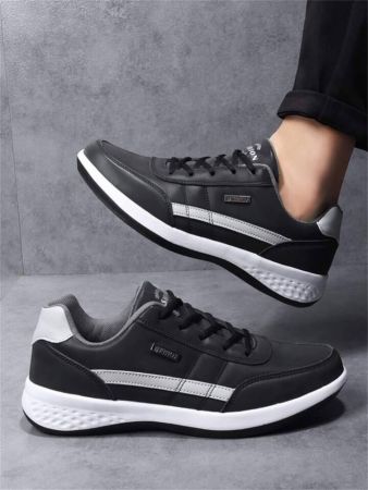 VanWeir Men's Lace-Up Sports Shoes For Road Running, Suitable For Indoor And Outdoor Activities