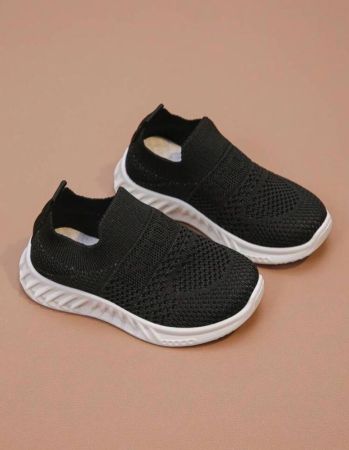 Mesh Surface Casual Shoes With Solid Color And Soft Sole, Suitable For Spring And Summer