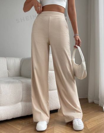 SHEIN EZwear Slant Pocket Wide Leg Pants