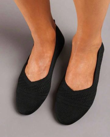 أحذية باليه سهلة الارتداء بنعل مسطح، متعددة الاستخدامات وعملية