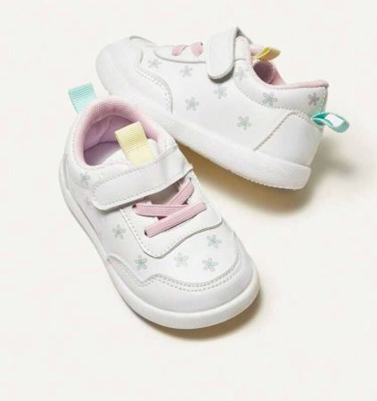 Cozy Pixies حذاء رياضي الموضة أنيق بطباعة أزهار لطيفة مريح كاجوال ( نمط عشوائي ) بنات