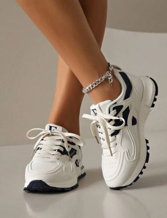 حذاء رياضي مسطح كاجوال للنساء - حذاء جري مريح ومتعدد الاستخدامات، طراز غامب