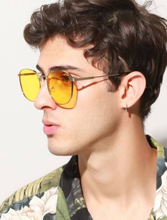 1 قطعة نظارات شمسية رجالية معدنية كاجوال بسيطة بيضاوية صغيرة بعدسات محيطية عصرية أوروبية وأمريكية متعددة الاستخدامات للشارع والهيب هوب والعطلات الخارجية وإكسسوارات الشاطئ ونظارات شمسية للصيف والعطلات على الشاطئ والرحلات الخارجية والسفر