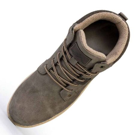 حذاء ثلج شتوي رجالي مبطن بالصوف الحراري، مقاوم للماء، مقاوم للانزلاق، معزول