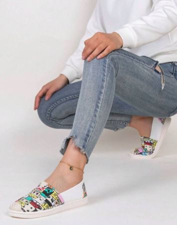 أحذية بدون أربطة و أقمشة قماشية رياضية للنساء للألبسة العادية، أحذية مسطحة مريحة و خفيفة الوزن