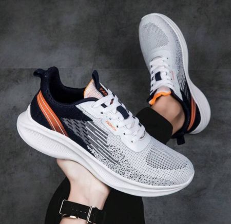أحذية رياضية خفيفة الوزن مشبكة هوائية ماصة للصدمات لرجال، مناسبة للجري والاستخدام اليومي الصيفي