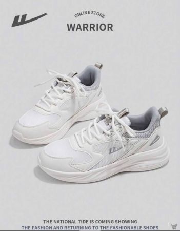 حذاء رياضي WARRIOR 1 زوج من الأحذية الرياضية ذات الأربطة الأمامية، نسيج شبكي قابل للتهوية، ممتص للصدمات، غير قابل للانزلاق، مناسب للأنشطة الخارجية والسفر والأنشطة غير الرسمية والأحذية الرياضية للأزواج