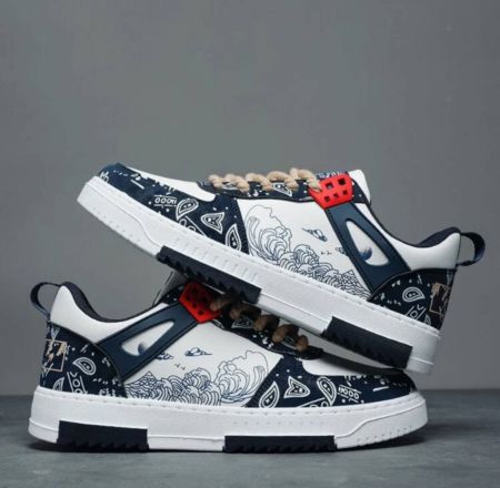 حذاء للرجال مريح تنفس مانع للانزلاق امتصاص الصدمات امامي رباط قطع منخفضة رياضات