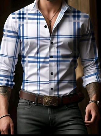 فستان بريزايا للعطلات بمقاسات كبيرة، بفتحة رقبة على شكل حرف V، وصدر واحد، وحافة مكشكشة مطبوعة