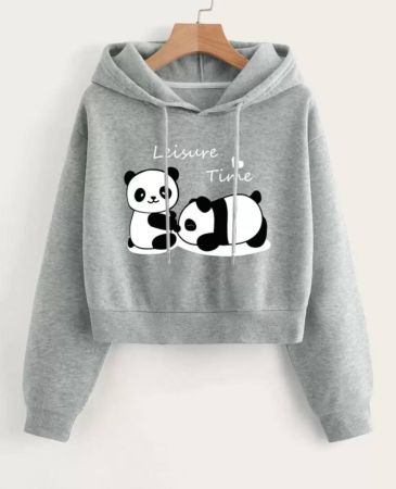 INAWLY هودي بروتنغ الأكتاف مع رسومات الباندا والأحرف، مبطن حراريًا ، أكمام طويلة