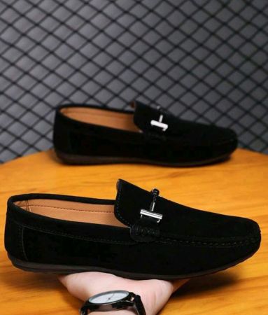 أحذية رجالية بدون كعب، أحذية موكاسين كاجوال، أحذية سهلة الارتداء، أحذية مسطحة من القماش بنعل ناعم، أحذية رسمية سوداء (مقاسات صغيرة وضيقة، يُنصح باختيار مقاس أكبر بمقاسين)