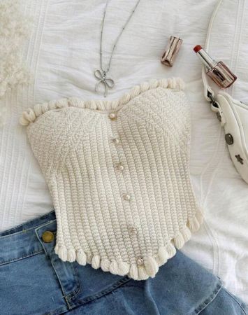 بلوزة Soleia كاجوال محبوكة بكشكشة