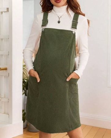 SHEIN فستان مع سترة ذات لون أحادي للحوامل