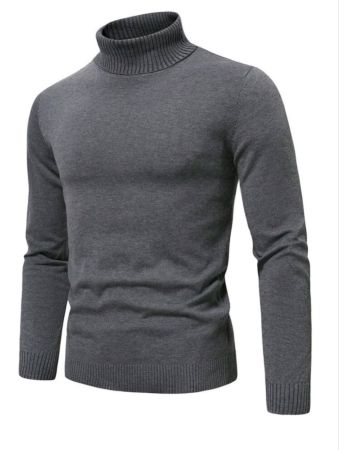 سترة رجالي كاجوال من Manfinity Homme بياقة مدورة ونقشة حروف، مناسبة لفصل الخريف/الشتاء