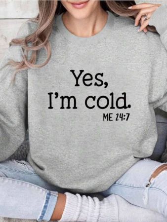 سويت شيرت بشعار جرافيكي من INAWLY، طقم خريفي