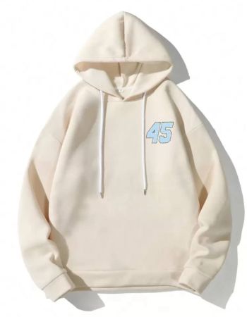 Manfinity EMRG هودي كاجوال للرجال مع طباعة السيارة