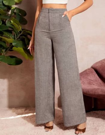 Firerie سروال بخصر عالي وقدمين واسعتين للتنقلات،ملابس رمضان'