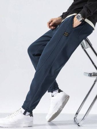 بنطال رياضي رجالي كاجوال بقصّة نحيفة ورباط خصر