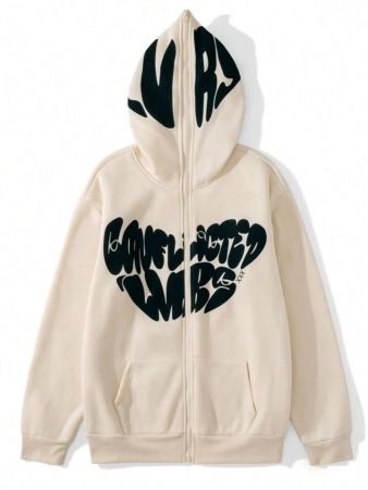 سويت شيرت رجالي فضفاض من Manfinity Hypemode بغطاء رأس وبطانة حرارية