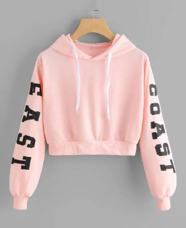 SHEIN EZwear هودي مزخرف من النوع المقصوص مع رباط سحب، والأكمام الطويلة