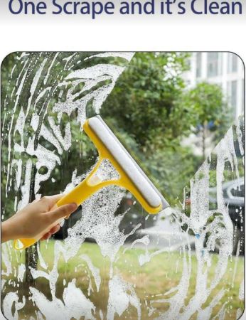 1 مكشطة دش مناسبة للنوافذ وأبواب الزجاج ، مكشطة تنظيف 3 في 1 من السيليكون مع رشاش ، رأس إسفنجة مطهرة ، خالية من التجاعيد ، مكشطة صغيرة متعددة الأغراض لتنظيف النوافذ والزجاج الأمامي للسيارة والمرايا