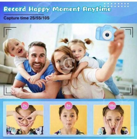 كاميرا رقمية لألأطفال، بوظيفة السيلفي، تسجيل فيديو، شحن يو إس بي، هدية عطلة الأطفال قطعة واحدة