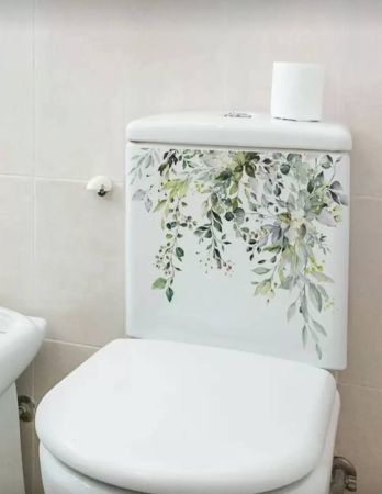 ملصق حائط بنمط نباتي من قطعة واحدة، ملصق فني حائط ذاتي اللصق من مادة البولي فينيل كلوريد، للديكور المنزلي، ملصق، ملصق حائط، ملصق فينيل لديكورات المنزل، عنصر ديكور ربيعي لتجديد منزلك، ملصق ديكور راما