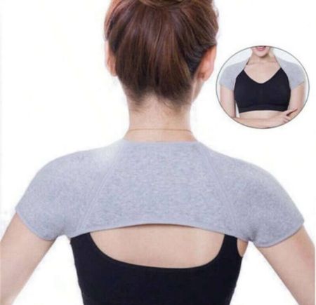 دعامة الكتف المريحة مناسبة للنوم في الغرف المكيفة والرياضة والتمارين الخارجية والرفع الأوزان، مناسبة للجنسين (قياس : L)