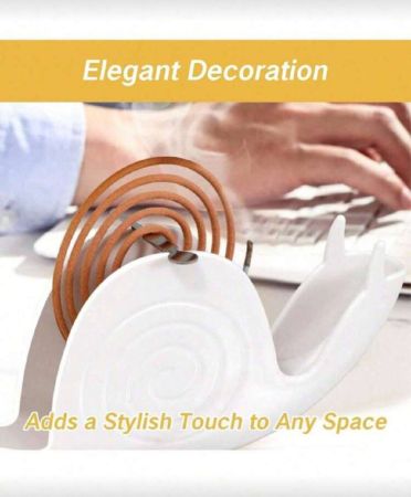 قطعة واحدة حامل لفائف إبادة البعوض الإبداعي للمنزل صنع من مادة ABS مقاومة للحريق، إناء لحرق الإسينلس ضد الحروق، أنيق للاستخدام في الأماكن الخارجية لحماية من البعوض اليوم الوطني