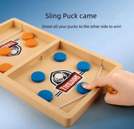 لعبة الدفع بالكرة، لعبة هوكي الطاولة المحمولة، ألعاب ألعاب رماية على الطاولة، لعبة رياضية على المكتب للأسرة والمرح