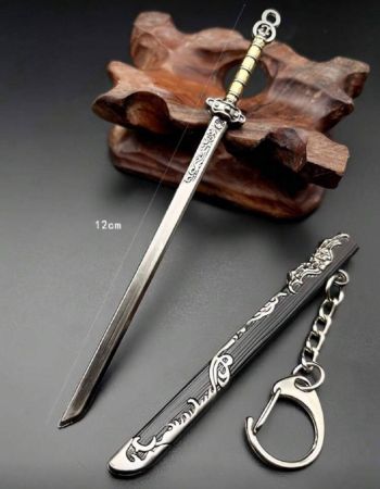 سلسلة مفاتيح معدنية بشكل سيف أو سلاح للرجال، قلادة ديكورية معدنية بتصميم السلاح، مناسبة كهدية أو لاستخدام يومي كإكسسوار للسيارة أو الحقيبة، تصميم جوثي مناسب للمدرسة والأسلوب Y2K