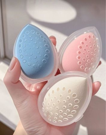 /3 قطع/مجموعة صندوق تخزين أسفنجة المكياج، منظم مكياج، حامل مكياج، تخزين، منظم مكياج، ديكور الغرفة، منظم، سفر، ضروريات السفر، جمال، إكسسوارات غرفة النوم، ديكور غرفة النوم، إكسسوارات الخزانة، منظم الخزانة