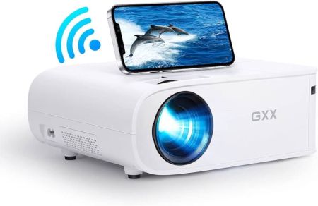 جهاز عرض GXX G1 للأفلام الخارجية، جهاز عرض محمول 9500 LUX 5G WiFi FHD 1080P يدعم مزامنة المسرح المنزلي بدقة 4K وشاشات الهواتف الذكية المتوافقة مع