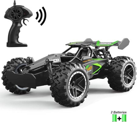 سيارة ، التحكم عن بعد SZJJX RC للأولاد والبنات، 2.4 جيجا هرتز 15+ كم/ساعة عالية السرعة 2WD RTR كهربائية لتسلق الصخور سباق سريع عربات التي تجرها الدواب سيارات لعبة هواية للأطفال هدية خضراء